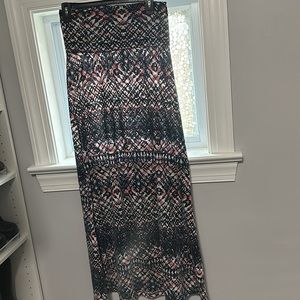 Multicolor maxi skirt